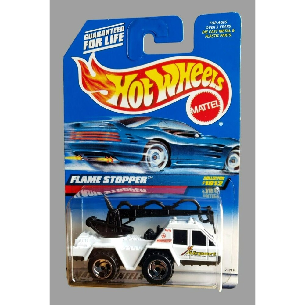 Vintage 1999 Hot Wheels FLAME STOPPER White #1012 MAINLINE 1:64 SB MALAYSIA VAR!